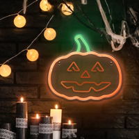 Neon PLEXI LED HAPPY PUMPKIN oranž roheline FPNE10 Forever Light
