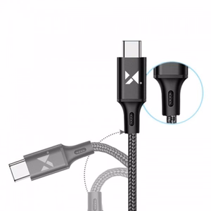 USB Cable Wozinsky "WUC-C1B" Black "Type-C" 100cm