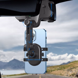 Car Phone Hoidja jaoks Rearview Mirror - must
