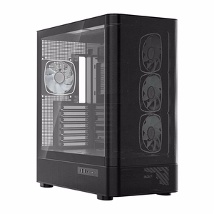 MODECOM Volcano AQ300 ARGB kesktornkorpus, must