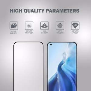Crong 3D Armor Glass Full Glue 9H karastatud ekraanikaitseklaas seadmele Xiaomi Mi 11, paigaldusraamiga