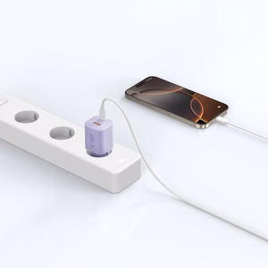 Tech-Protect NCM33 PD 33W QC3.0 USB-C / USB-C Wall Charger - Purple