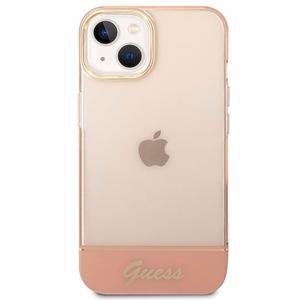 Guess GUHCP14MHGCOP iPhone 14 Plus 6.7" розовый/розовый жёсткий чехол Translucent