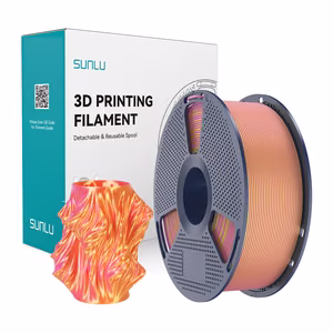 Sunlu PLA+ Silk kahevärviline filament (roosa ja kuldne)
