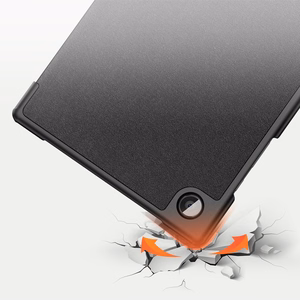 Dux Ducis Domo kokkuklapitav kate tahvelarvuti ümbris Smart Sleep funktsiooniga aluse Samsung Galaxy Tab A8 10.5'' 2021 Must