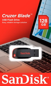 SanDisk pendrive 128GB USB 2.0 Cruzer Blade