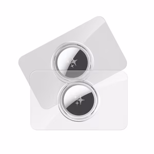 DUX DUCIS card-shaped protective case jaoks AirTag 2 pcs läbipaistev + must