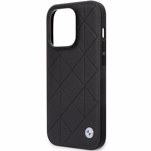 Ümbris BMW BMHCP14L22RQDK iPhone 14 Pro 6.1" must/must Leather Quilted