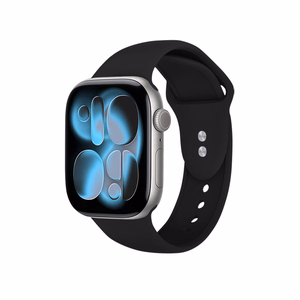 Crong Liquid Apple Watch rihm, 44/45/46/49 mm, must