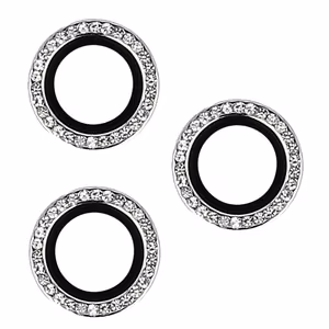 Karastatud klaas HARD DIAMOND jaoks camera (LENS) jaoks Iphone 15 Pro/15 Pro Max hõbedane (lens 3 pieces)