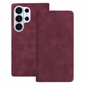 Чехол Smart Suede для Samsung Galaxy S26 Ultra, бордовый