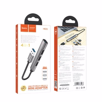 USB hub Hoco HB26 4-in-1 adapter USB-A to 1xUSB3.0 + 3xUSB2.0 hall