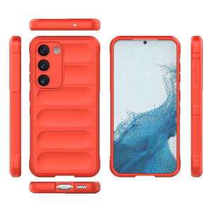 Magic Shield Ümbris jaoks Samsung Galaxy S23+ flexible armored cover punane