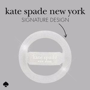 Kate Spade New York Magnetic Loop Grip MagSafe finger grip, The Sparkle Silver