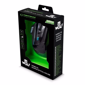 Esperanza EGM201B hiir USB Type-A optiline 2400 DPI parema käe jaoks