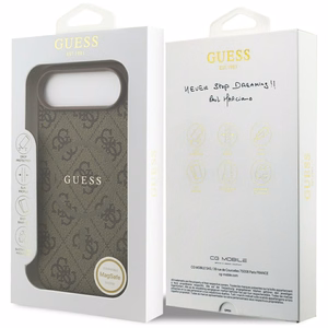 GUESS ümbris jaoks IPHONE 17 Air compatible with MagSafe GUHMP17MG4GFRW (PU 4G Ring Classic Logo) brown