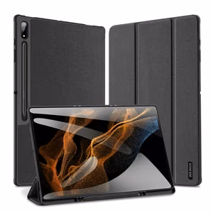 Чехол Dux Ducis Domo складной с отделением для стилуса для Samsung Tab S10 Ultra/S9 Ultra/S8 Ultra - чёрный