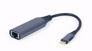 Gembird A-USB3C-LAN-01 sülearvuti dokk/pordikordisti USB 3.2 Gen 1 (3.1 Gen 1) Type-C must, hall