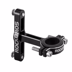 Rockbros KS-416 reguleeritav alumiiniumist pudelihoidiku adapter – must