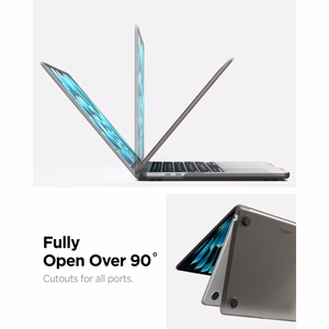 Spigen AirSkin ümbris MacBook Air 13" 2023 / 2024 / 2025 / 2026 jaoks – poolläbipaistev