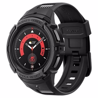 Spigen Rugged Armor Pro ümbris koos rihmaga Samsung Galaxy Watch 5 Pro (45mm) - must