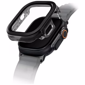 Uniq Voute Karastatud klaas Ümbris jaoks Apple Watch Ultra 49mm - Must