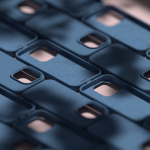 Etteri Силиконовый Mag чехол для iPhone 15 Pro Max 6,7" тёмно-синий