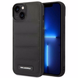 Karl Lagerfeld Puffy Elongated Logo iPhone 14 Ümbris - must