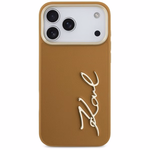 Karl Lagerfeld Karl Script Logo Ümbris jaoks iPhone 17 Pro Max - Brown