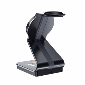Tech-Protect QI15W-A29 3-in-1 Induktiivne Laadija koos MagSafe jaoks Smartphone / Apple Watch / AirPods - must