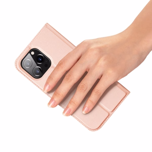Dux Ducis Skin Pro Wallet Ümbris jaoks iPhone 15 Pro Max - roosa