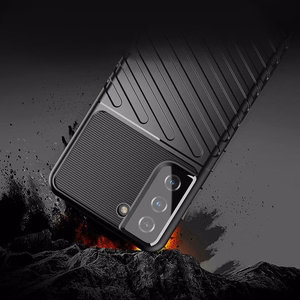 Thunder Ümbris ümbris jaoks Samsung Galaxy S23+ silicone armor ümbris must