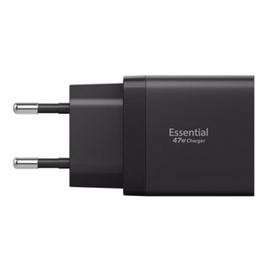 Spigen Essential EE472EU 2-port USC-C 47W wall laadija - must
