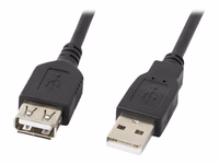 Lanberg USB 2.0 pikenduskaabel 5m must