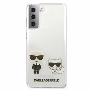 Karl Lagerfeld Karl&Choupette ümbris Samsung Galaxy S21+ jaoks - Läbipaistev