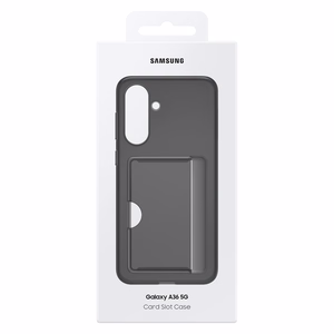 Samsung Card Slot Ümbris EF-OA366TBEGWW with Card Slot jaoks Samsung Galaxy A36 5G - must