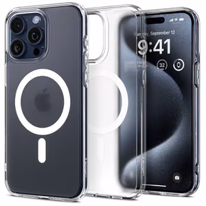 SPIGEN ümbris ULTRA HYBRID MAG compatible with MagSafe jaoks IPHONE 16 Pro frost clear