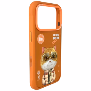 Чехол Nimmy Cool&Cute 2.0 Cat для iPhone 17 Pro - оранжевый