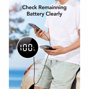 Powerbank Veger TCE130 (W2503) PD 130W 25000 mAh with built-in Type C cables / Lightning black