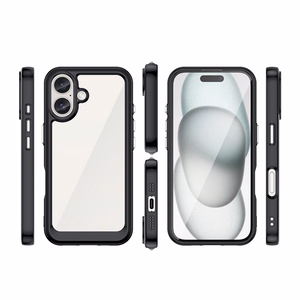 Outer Space Ümbris with Gel Frame jaoks iPhone 16 Plus - Must