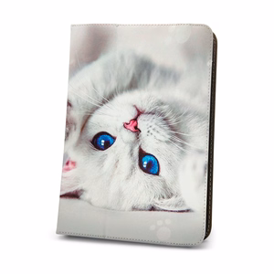 Universal ümbris Cute Kitty jaoks tablet 9-11''(L27 x W20 cm)