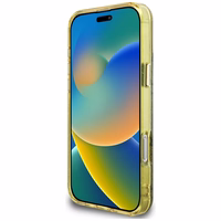 Guess IML Metal Glitter 4G Circle Triangle MagSafe Ümbris jaoks iPhone 16 Pro Max - Brown