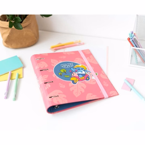 Disney Stitch A4 kaust 4 rõnga ja kummipaelaga