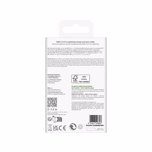 Puro TPE 20W USB-C - Lightning Kaabel 2m - valge