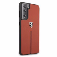 Ferrari FEOSIHCS21MRE S21+ G996 punane/punane kõvakott Off Track nahast nailon triibuga