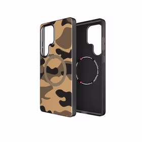 Ümbris jaoks Samsung S25 ULTRA Forcell F-Protect Levels Dual Layer 4D technology compatible with Magsafe Military Drop-Test desert camo