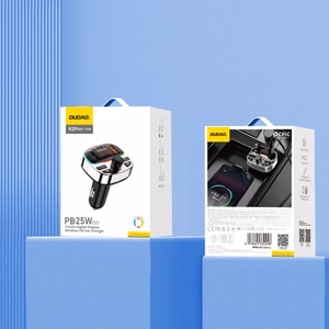 Dudao R2PRO+ Transmitter with PD25W Bluetooth 5.3 RGB Charging Ports - Must and Silver