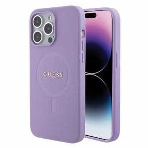 Guess GUHMP15XPSAHMCU iPhone 15 Pro Max 6.7" lilla/lilla hardcase Saffiano MagSafe