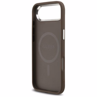 GUESS ümbris jaoks IPHONE 17 Air compatible with MagSafe GUHMP17MP4TSRCMW (4G PU W/ Triangle Logo) hõbedane brown
