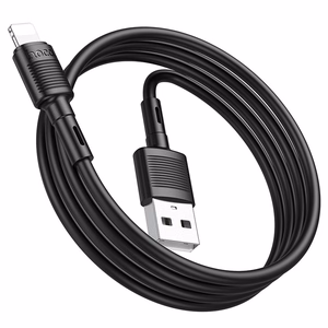 Кабель USB A to Lightning Hoco 2,4A 1 м X83 чёрный